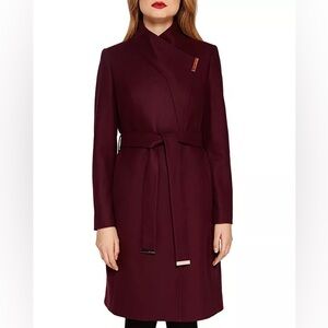 Ted Baker Long Wrap Wool Coat